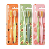 AUBO Factory Direct Medium Bristle Ergonomic BPA Free for Care Colorful Plastic Handle Adult Toothbrush for Home Use