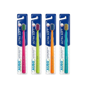 AUBO Factory  PP Handle OEM Ergonomic Lightweight Medium Nylon Bristle Manual Toothbrush with Individual Pack for Home Use