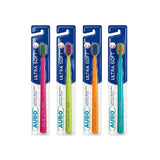 AUBO Factory  PP Handle OEM Ergonomic Lightweight Medium Nylon Bristle Manual Toothbrush with Individual Pack for Home Use