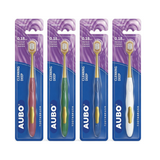 Premium PBT Soft Bristles OEM Plastic Handle Toothbrush AUBBO Deep Clean Oral Care Manual for Adults Home Use