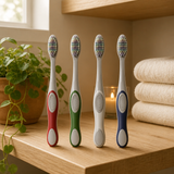 OEM ODM Custom Medium Toothbrush Deep Cleaning 360 All-round Whitens Teeth Plaque Removal Adult Plastic Ergonomic Design Home