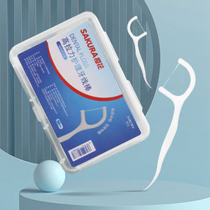 Wholesale Factory Direct SAKURA Brand S-661 High Premium Disposable Nylon 1.2-2.0cm Deep Cleaning Care Dental Floss Pick Paper